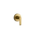 Kohler Avid Volume Control Trim, Lvr Vibrant Brushed Moderne Brass T97025-4-2MB